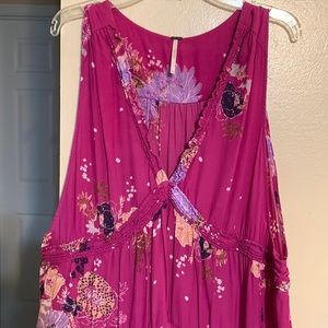 Free People Lg Pink summer top